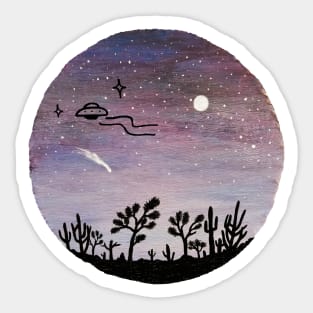 AZ Desert UFO Joshua Trees Sticker